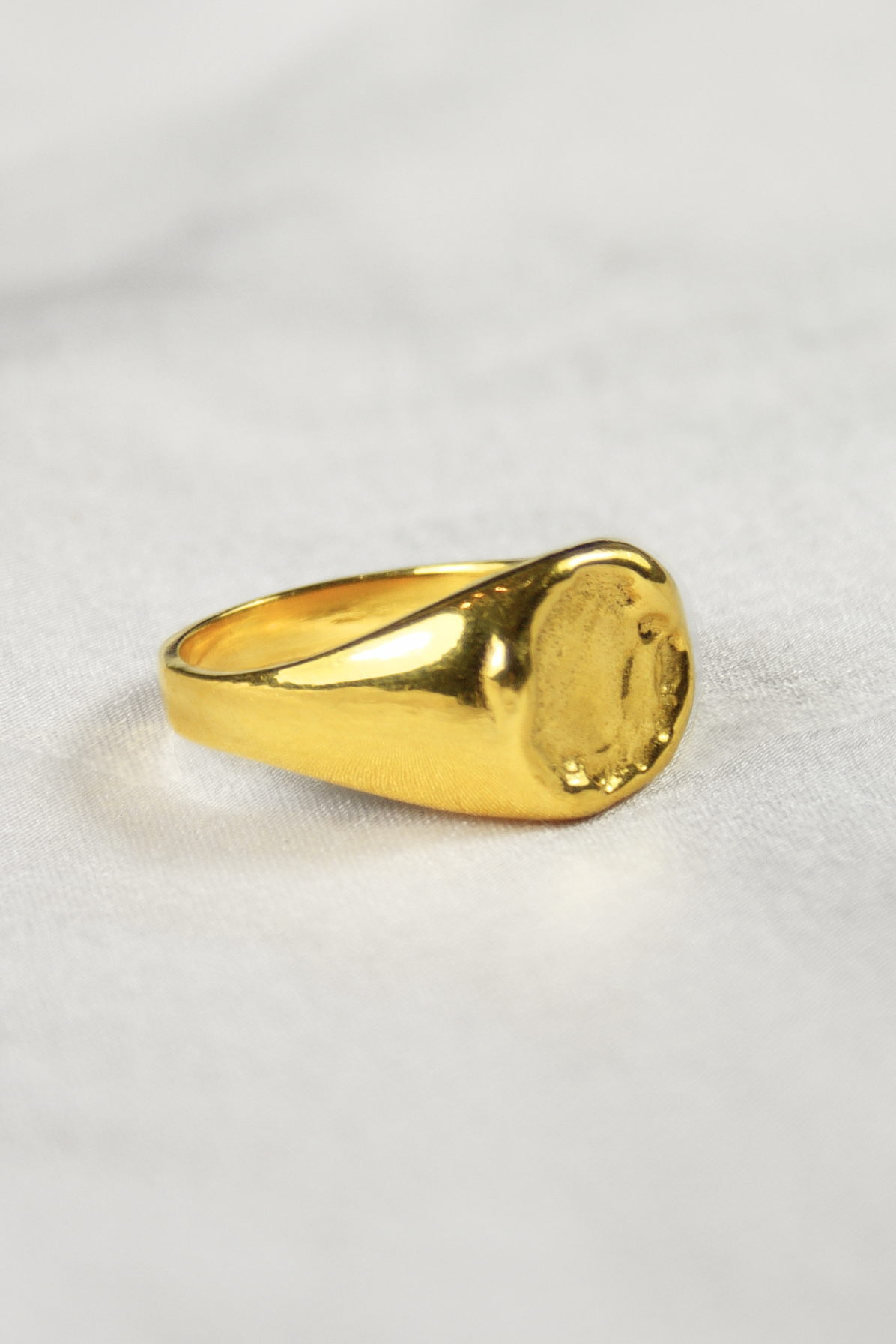 Aqua- srebrny sygnet pozłacany, tafla wody - obrazek 8